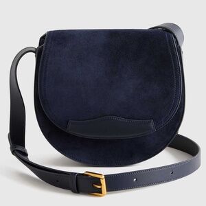 💙Quince Italian Suede Saddle Bag - NWT 💙